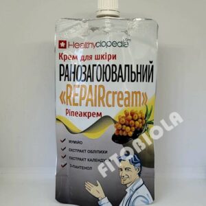 Крем для шкіри ранозагоювальний «REPAIRcream» - незамінний ефективний засіб регенераторної дії при травматичних ушкодженнях шкіри на основі муміє, рослинних екстрактів, вітамінів і ефірних олій.